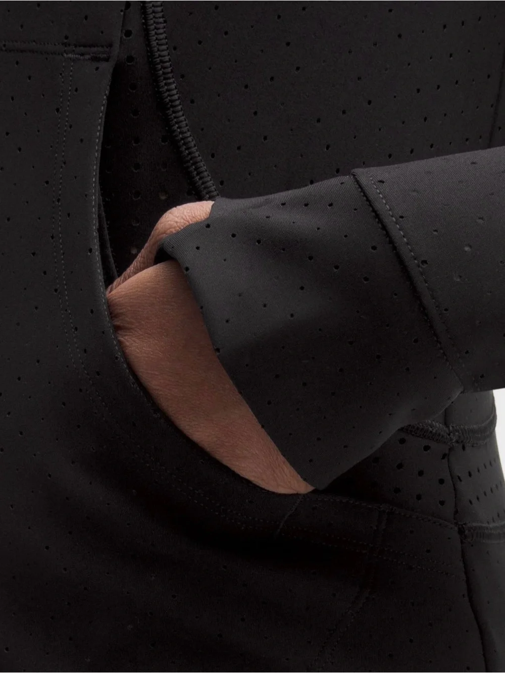 Lululemon Women Perforated Define Jacket *SLNSH, Black, Size 4